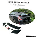 エアロパーツ マットブラックリアルーフスポイラー トランクウィングフィット感のためのホンダシビックハッチバック2016-2019 Matt Black Rear Roof Spoiler Trunk Wing Fit For Honda Civic Hatchback 2016-2019