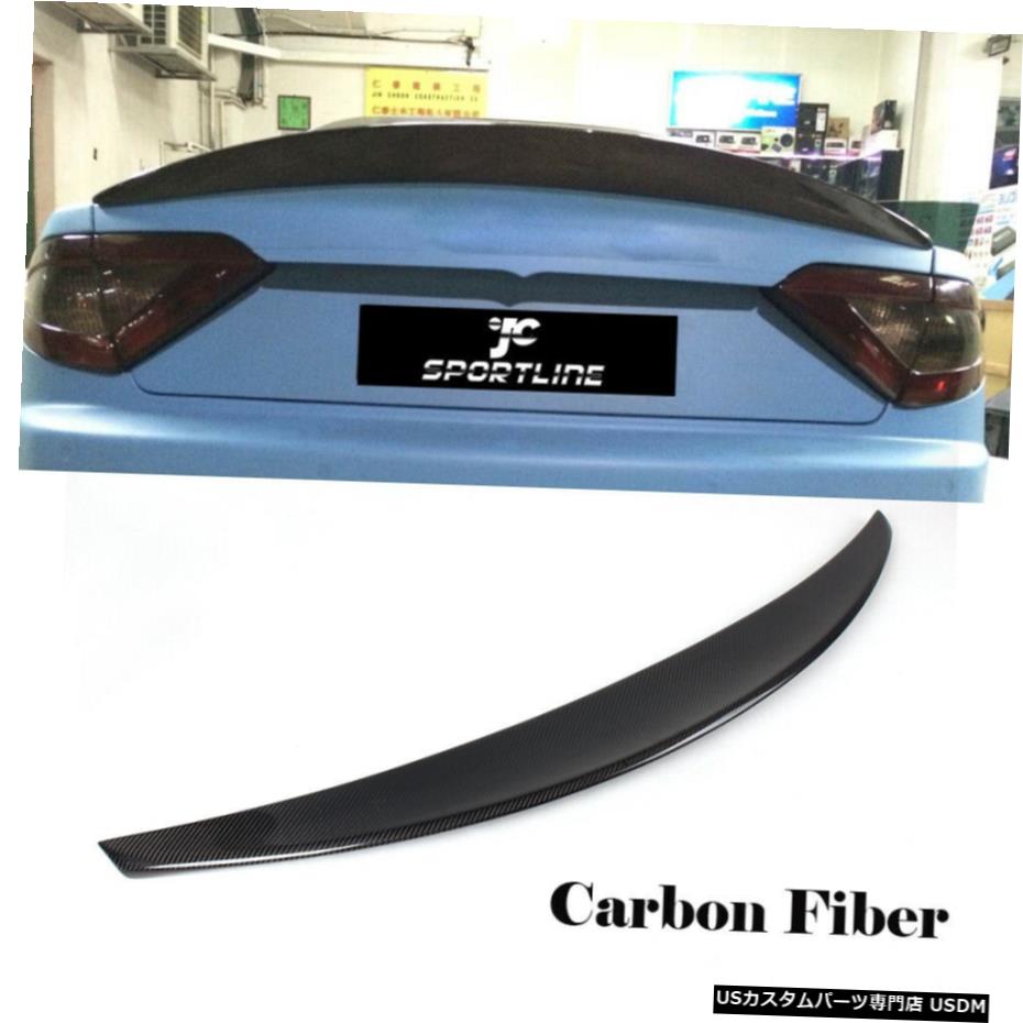 ѡ ޥƥȥꥺ⥳С֥ѥܥեСꥢݥ顼դ12-14 Carbon Fiber Rear Spoiler Lid Wing for Maserati GranTurismo Convertible 12-14