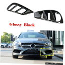 エアロパーツ ベンツW218 CLS400 CLS550 14-17エアベントカバーメッシュトリムFRP光沢のあるブラック2PCS用 For Benz W218 CLS400 CLS550 14-17 Air Vent Cover Mesh Trim FRP Glossy Black 2PCS