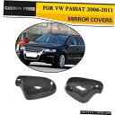 GAp[c 2PCSJ[{TCh~[Jo[Lbv̂߂ɃtHNX[QVWpT[g06-11 2PCS Carbon Side Mirror Cover Cap For Volkswagen VW Passat 06-11 Replacement