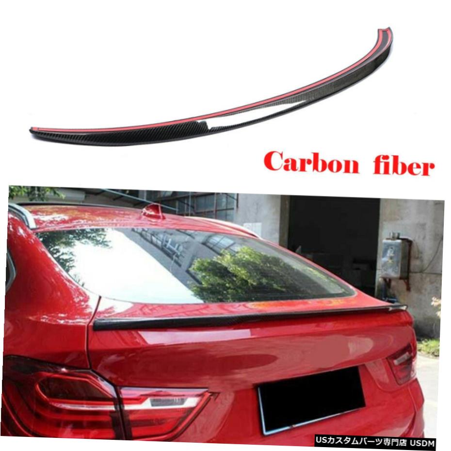 ѡ ֤Υꥢȥ󥯥ݥ顼󥰥ܥեСBMW X4 F26 2014ǯ2018ǯå֥åΤ Car Rear Trunk Spoiler Wing Carbon Fiber for BMW X4 F26 2014-2018 Glossy Black