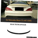 エアロパーツ ABSリアトランクウィングブーツリップスポイラーのためにメルセデスベンツW117 C117 CLA45 AMG 14-18 ABS Rear Trunk Wing Boot Lip Spoiler For Mercedes Benz W117 C117 CLA45 AMG 14-18