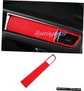 エアロパーツ ポルシェ・マカン2019のためにレッドカーボンファイバーダッシュボードセンターコンソールカバートリム Red Carbon Fiber Dashb...