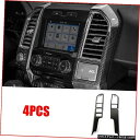 エアロパーツ 2015-2019フォードF150用成形カーボンファイバーセンターダッシュパネルトリム Molded Carbon Fiber Center Da...