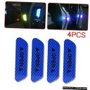 エアロパーツ ブルー4PCSスーパーカーのドアを開きステッカー反射テープ安全警告ステッカー新 Blue 4PCS Super Car Door Open Sticker Reflective Tape Safety Warning Decal New