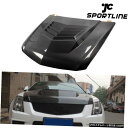 エアロパーツ キャデラックCTS-V 4Door 2Door 11-13エンジンフードボンネットカバー蓋カーボンファイバーは、フィット Fits Cadilla...
