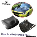 エアロパーツ フロントフードカバーにBMW 3シリーズ4 F3??0のF32のF33のF36 14-19ダブルカーボンを両面 Front Hood Cover ...