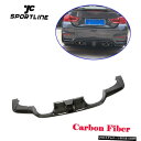 エアロパーツ BMW F80 M3 F82 F83 M4 15-19車のリアバンパーDiffsuerリップW / LEDカーボンファイバーの場合 For BMW...