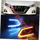 GAp[c YAeB}2019 LED DRL038̏ꍇAE̒Ԃ̓CghCrOCgs܂ For Nissan Altima 2019 LED DRL Left&amp;Right Daytime Running Lights Driving Light