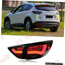 エアロパーツ マツダのためのCX-5 2013から16 1ペアテールブレーキライトLEDレッド＆＃038;ブラック組立修理 For Mazda CX-5 2013-16 1 Pair Tail Brake Light LED Red&Black Assembly Refit