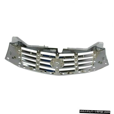 グリル キャデラックエスカレードトラック用フロントアッパークロームインサートブラックシェルグリルグリル Front Upper Chrome Insert Black Shell Grille Grill for Cadillac Escalade Truck