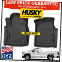 Floor Mat ハスキーライナーウェザービーターフロアマット2019-2021シエラ1500スタンダードキャブ Husky Liners Weatherbe...