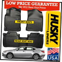 Floor Mat ハスキーウェザービーターフロント/リアフロアマットは2013-2017レクサスES350 / ES300hブラックに適合 Husky Wea...
