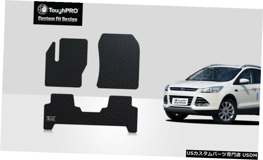 Floor Mat ToughPROフロアマットブラックフォードエスケープオールウェザーカスタムフィット2013-2019 ToughPRO Floor Mats Black For Ford Escape All Weather Custom Fit 2013-2019