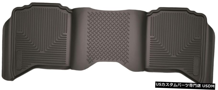 Floor Mat ハスキーX-Actコンター2列目フロアマットココア2009-2018ダッジラム1500クルー Husky X-Act Contour 2nd Row Floor Mats Cocoa for 2009-2018 Dodge Ram 1500 Crew