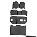 Floor Mat 2007-14サバーバン/ユーコンXL用オールウェザーフロアマットセットとカーゴライナーブラック All Weather Floor Mat...
