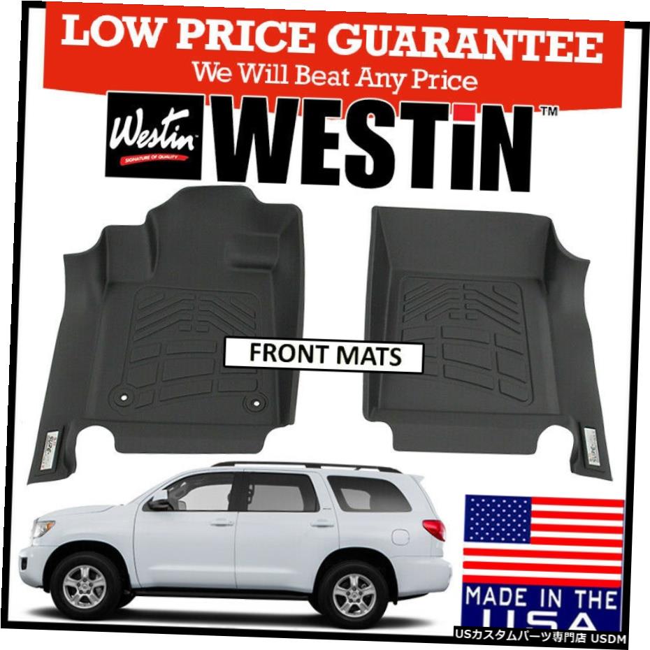 Floor Mat ƥ󥷥奢եåȥե1ܥեޥåȥեå2007-2014GMC֥å Westin Sure-Fit Front 1st Row Floor Mats fit 2007-2014 GMC Sierra BLACK