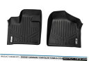 Floor Mat MAXFLOORMATフロント1列フロアライナーマットブラック08-20ダッジグランドキャラバン MAXFLOORMAT Front 1st...