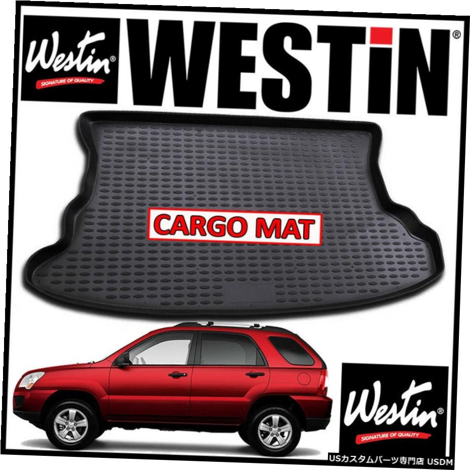 Floor Mat ウェスティンプロファイルカーゴフロアライナーマットは2005-2010Kia Sportage BLACKに適合 Westin Profile Cargo Floor Liner Mat fits 2005-2010 Kia Sportage BLACK