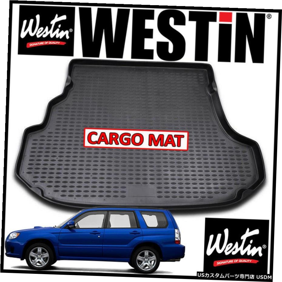 Floor Mat ウェスティンプロファイルカーゴフロアマットライナーは2003-2008スバルフォレスターブラックに適合 Westin Profile Cargo Floor Mat Liner fits 2003-2008 Subaru Forester BLACK