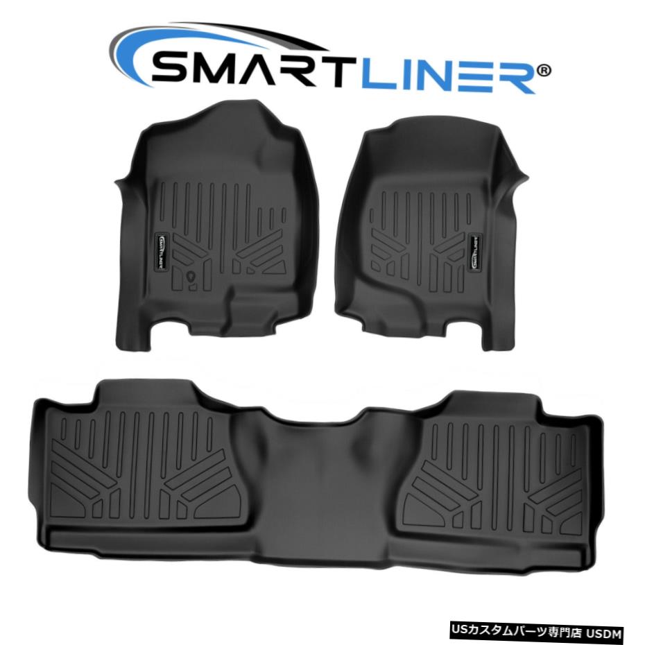 Floor Mat 2007-2013シボレーアバランチ用SMARTLINERカスタムフィットフロアマットセット SMARTLINER Custom Fit Floor Mat Set For 2007-2013 Chevrolet Avalanche