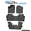 Floor Mat SMARTLINERフロアマットライナー3列セットブラックパイロット7人用2016-2021 SMARTLINER Floor Mats Liner 3 Row Set Black For Pilot 7 Passenger 2016-2021(2)