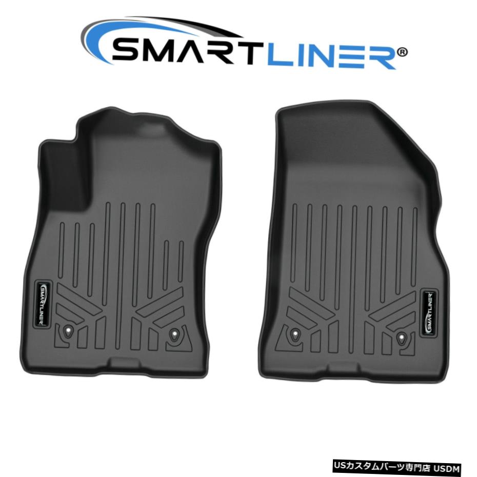Floor Mat SMARTLINERフロアマット1列目ライナーブラック2015-2021ラムプロマスターシティ SMARTLINER Floor Mats 1st Row Liners Black for 2015-2021 Ram ProMaster City