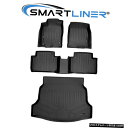 Floor Mat シビックハッチバック2017-2021用SMARTLINERフロアマットとカーゴライナートランクセット SMARTLINER Floor M...