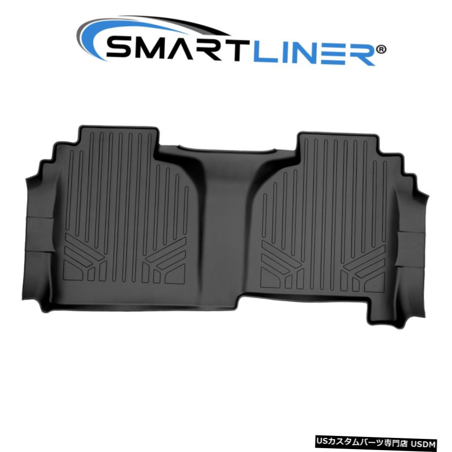 Floor Mat SMARTLINERブラック2列目フロアマットライナーfor2019Silverado / Sierraダブルキャブ SMARTLINER Black 2nd Row Floor Mat Liners for2019Silverado/Sierra Double Cab