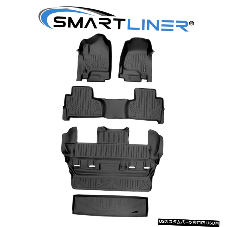 Floor Mat SMARTLINER3列フロアマットと2015-20シボレータホ/ GMCユーコンのカーゴライナー SMARTLINER 3 Row Floor Mats & Cargo Liner For 2015-20 Chevrolet Tahoe/ GMC Yukon