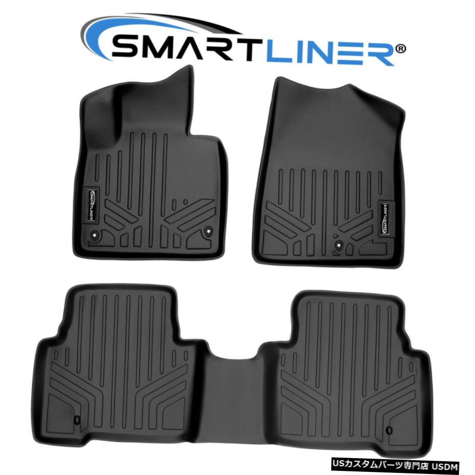 Floor Mat SMARTLINERカスタムフィットフロアマットライナーセットサンタフェ2013-18 /サンタフェXL2019 SMARTLINER Custom Fit Floor Mat Liner Set For Santa Fe 2013-18/Santa Fe XL 2019