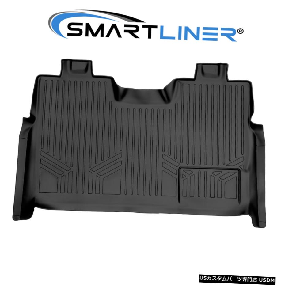 Floor Mat 09-14եF-150ѡ롼եåȥեޥåȥ饤ʡ2SMARTLINER֥å 09-14 Ford F-150 SuperCrew Custom Fit Floor Mat Liner 2nd Row SMARTLINER Black