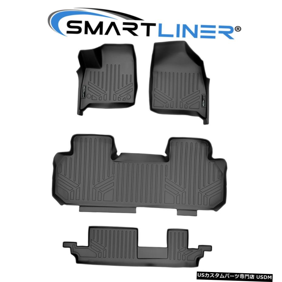 Floor Mat SMARTLINERカスタムフィット3列フロアマットライナーセット2018-2020ビュイックエンクレーブ SMARTLINER Custom Fit 3 Row Floor Mat Liner Set For 2018-2020 Buick Enclave