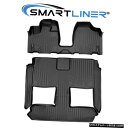 Floor Mat SMARTLINERフロアマットセットブラック2008-2019グランドキャラバン/タウンカントリー SMARTLINER Floor Ma...
