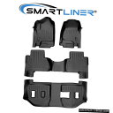 Floor Mat 全天候型フロアマットセット3列とエスカレードESVブラック用カーゴライナーバンドル All Weather Floor Mats Set 3...