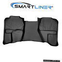 Floor Mat SMARTLINER 2nd Row Black Floor Mats for 2007-2013 Silverado / Sierra E...