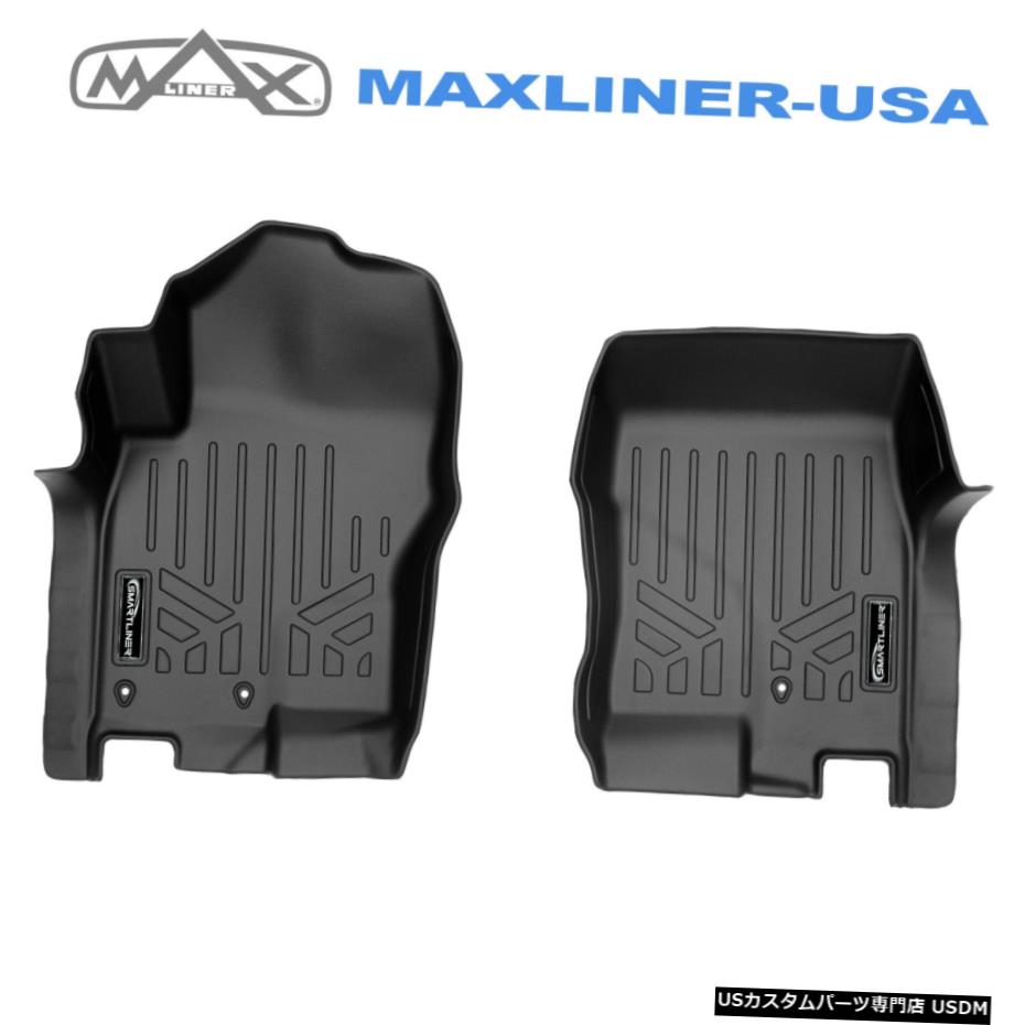 Floor Mat SMARTLINERカスタムフィットフロアマットライナー1列目ブラック日産フロンティア08-20 SMARTLINER Custom Fit Floor Mats Liners 1st Row Black For Nissan Frontier 08-20