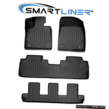 Floor Mat SMARTLINERフロアマットライナー3列セットブラック2018-2020レクサスRX350L / RX450hL SMARTLINER Floor Mats Liner 3 Row Set Black For 2018-2020 Lexus RX350L / RX450hL