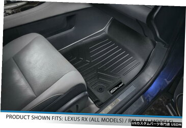 Floor Mat SMARTLINERフロアマットライナー3列セットブラック2018-2020レクサスRX350L / RX450hL SMARTLINER Floor Mats Liner 3 Row Set Black For 2018-2020 Lexus RX350L / RX450hL