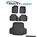 Floor Mat SMARTLINERフロアマットとカーゴライナーブラックセット2018-2021ホンダアコード SMARTLINER Floor Mats ...