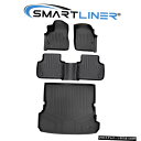 Floor Mat SMARTLINERフロアマットとカーゴライナーセットブラックカスタム2017-2021アウディQ7 SMARTLINER Floor Ma...