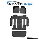 Floor Mat SMARTLINERフロアマットセットとカーゴライナーブラック2008エンクレーブ(バケットシート付き) SMARTLINER Floor ...