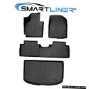 Floor Mat SMARTLINERカスタムフロアマット2とカーゴライナーブラックセット2014-2019Kia Soul SMARTLINER Custo...