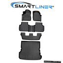 Floor Mat SMARTLINERカスタムフロアマットとカーゴライナーセットブラック2017-2021アウディQ7 SMARTLINER Custom F...
