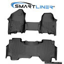 Floor Mat SMARTLINERフロアマット2列ライナーセット2019-2021ラム1500クワッドキャブベンチシート SMARTLINER Floor...