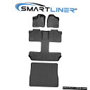 Floor Mat 全天候型フロアマットセット(3列)とシエナ7シート用カーゴライナーブラック All Weather Floor Mats Set (3 Ro...