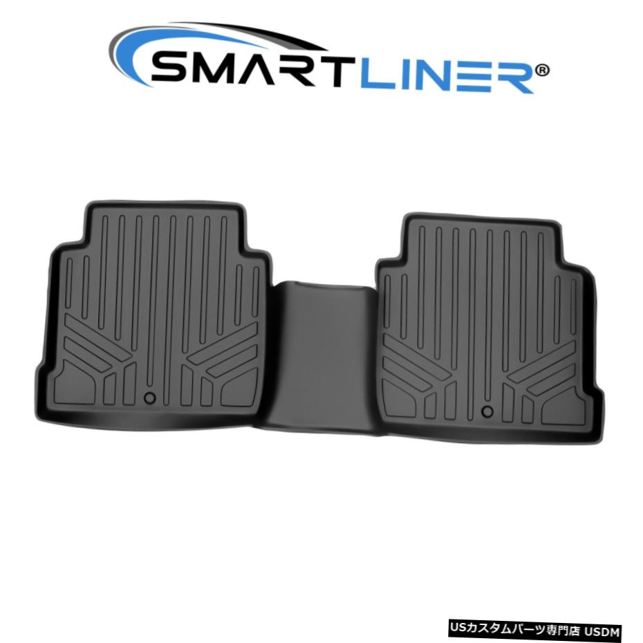 Floor Mat SMARTLINERフロアマットライナー2列目ブラック2015-2019ソナタ/ 2016-2019オプティマ SMARTLINER Floor Mat Liner 2nd Row Black For 2015-2019 Sonata / 2016-2019 Optima