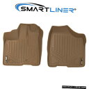 Floor Mat SMARTLINERカスタムフィットタン1列目フロアマットライナー2011-2012トヨタシエナ SMARTLINER Custom Fit Tan 1st Row Floor Mat Liners For 2011-2012 Toyota Sienna