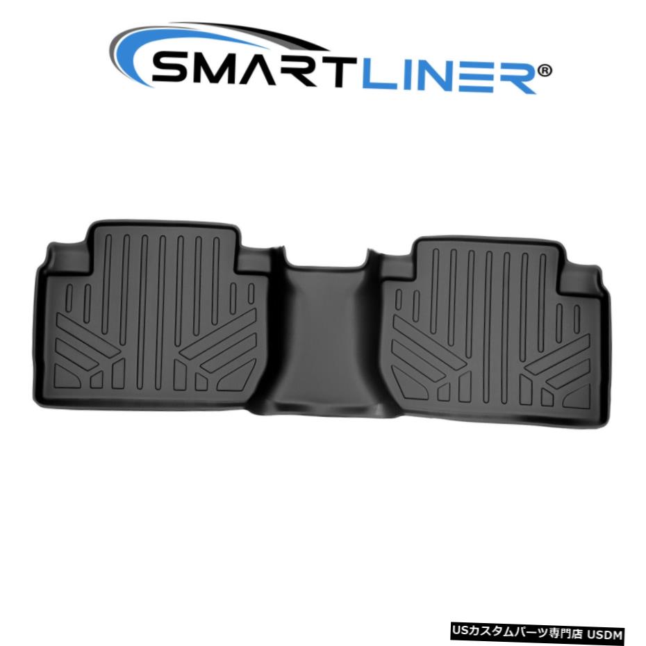 Floor Mat SMARTLINERカスタムフロアマットライナー2列目ブラック2011-2019アウトランダー SMARTLINER Custom Floor Mats Liner 2nd Row Black For 2011-2019 Outlander