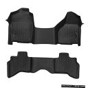 Floor Mat MAXFLOORMAT 1st / 2nd Floor Mats Set Black for 2012-21 Ram 1500 Quad C...